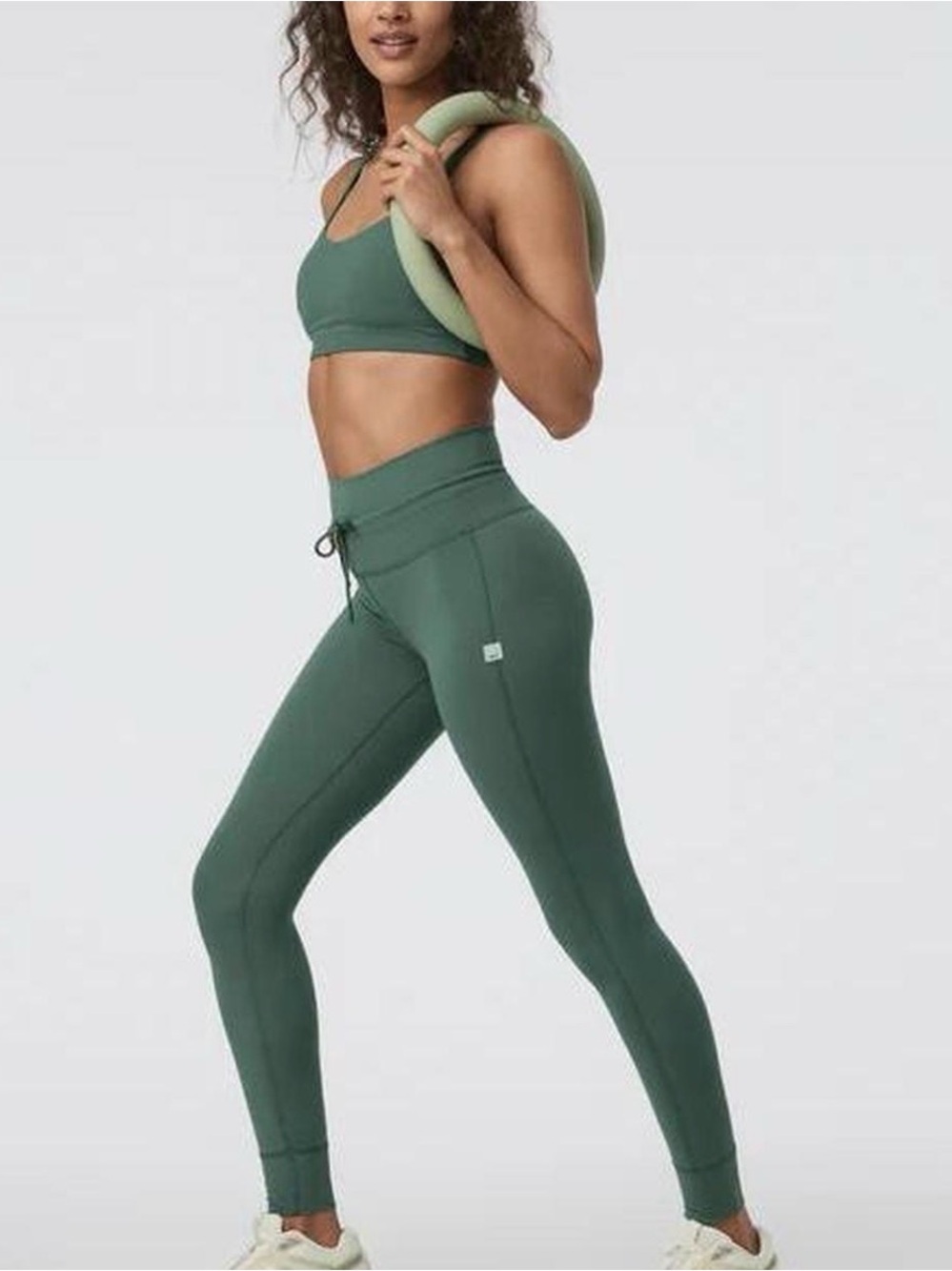 Vuori Forest Green High-Rise Performance Leggings
